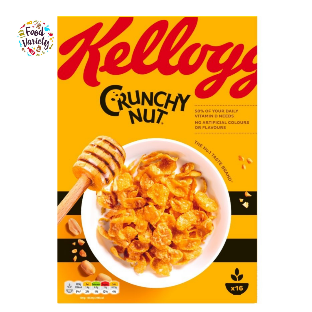 Kellogg’s Crunchy Nut Cornflakes 500g แคลล็อกส์ ครันชี่ นัท ซีเรียล อาหารเช้า 500กรัม