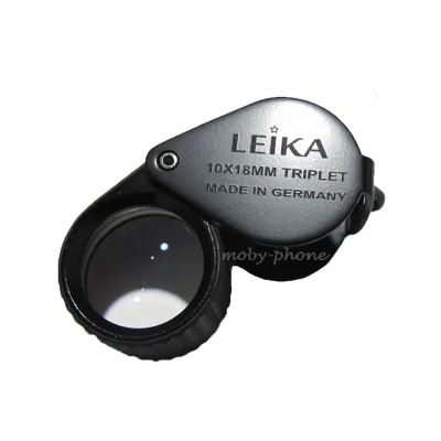ส่งฟรี สุดคุ้ม LEIKA กล้องส่องพระ กล้องส่องเพชร 10X18MM - LOUPE (สีดำหุ้มยาง)