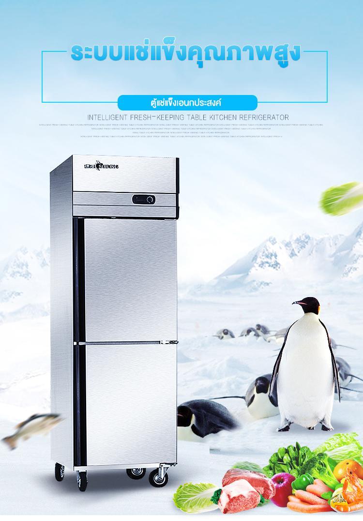 ตู้แช่แข็ง ตู้เย็นสองประตู ตู้เย็นเชิงพาณิชย์ความจุขนาดใหญ่ ประกันความสด Freezer double door refrigerator Large capacity commercial refrigerator, freshness insurance