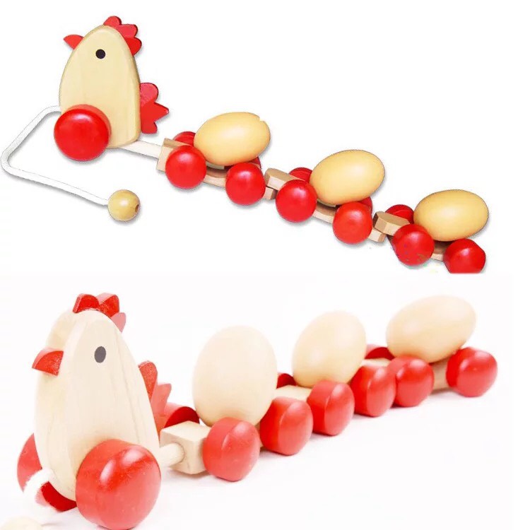 ของเล่น  ของเล่นเสริมทักษะและการเรียนรู้  ของเล่นเสริมทักษะ  รถไฟแม่ไก่ มีไข่3ฟอก