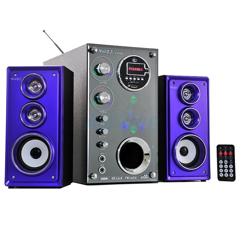 Music D.J. D8200A Multimedia Speaker (ลำโพงซับวูฟเฟอร์) (ระบบ2.1)