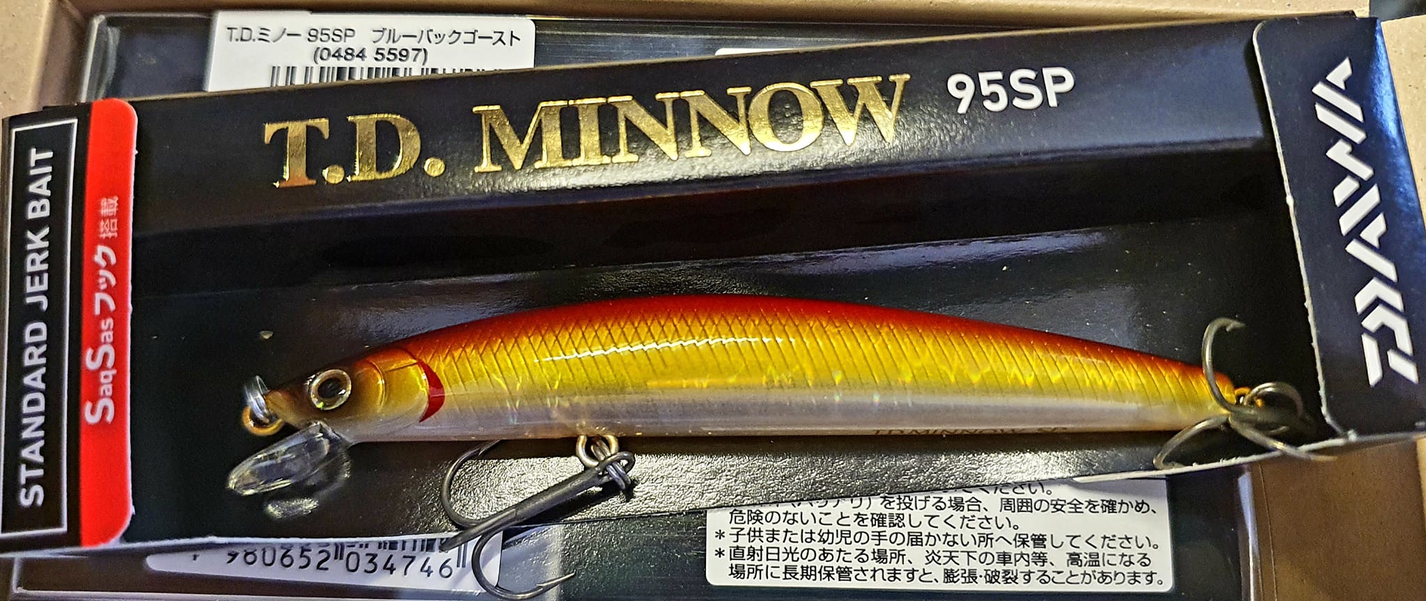 Daiwa TD Minnow 95 - Suspending - Translucent Minnow