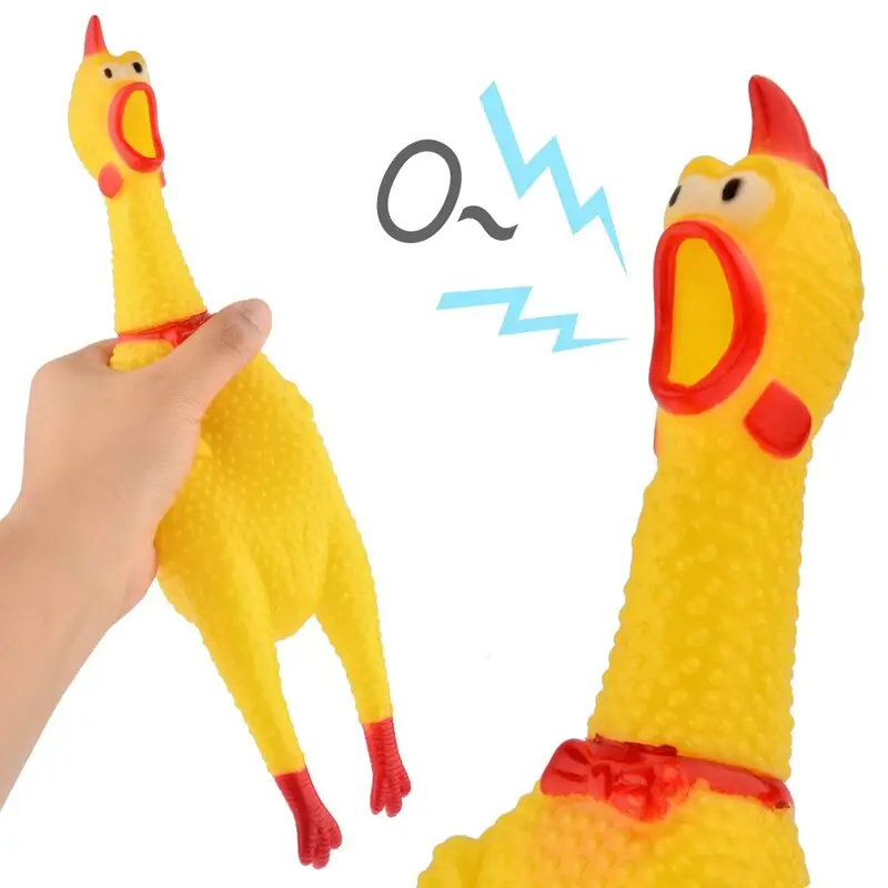 ภาพสินค้าSARIYA ไก่โอ๊ก ร้องหนักมาก ของเล่นสุนัข (TT135) Chicken sound toy ของเล่นยางกัด ไก่บีบ กดหน่อยเดียว ร้องลั่นนนน จากร้าน SARIYA บน Lazada ภาพที่ 6