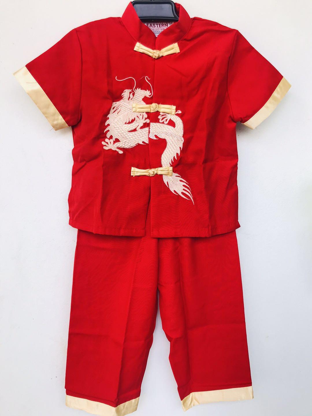 Boy Embroidered Dragon Tang Dress Chinese Dress New Year Chinese Dress เด็กชายชุดปักมังกรปักชุดจีนชุดปีใหม่จีน