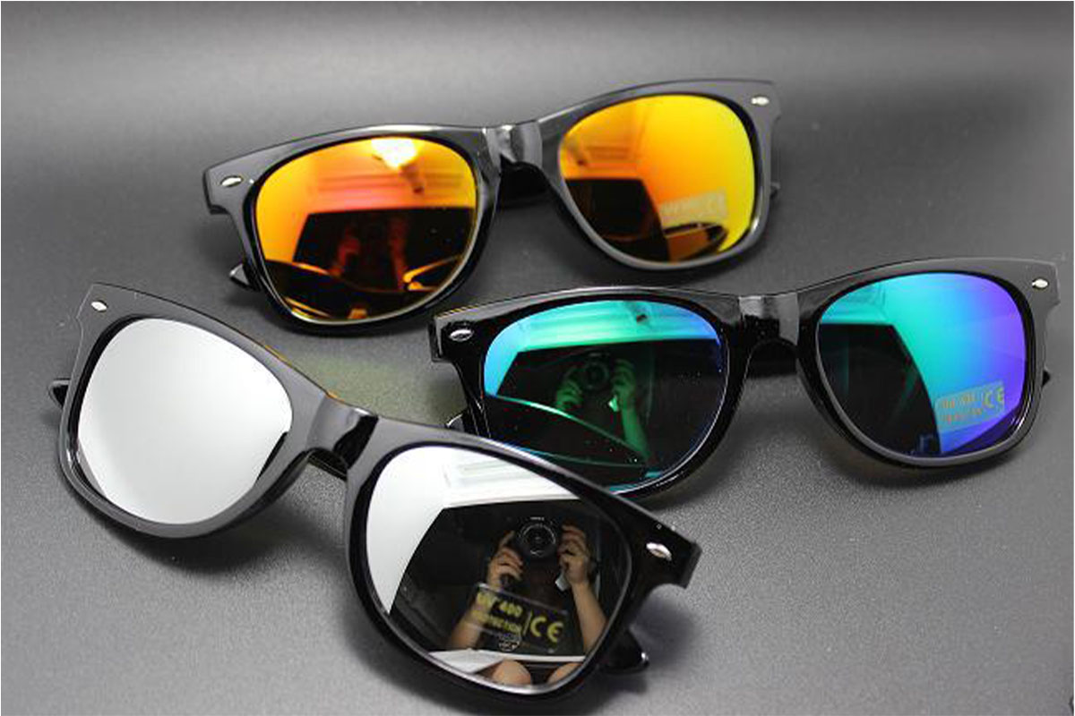 แว่น แว่นกันแดด สไตล์วินเทจ ป้องกันรังสียูวี: UV400 ใส่ได้ทั้งชาย/หญิง