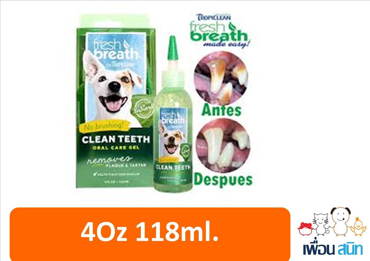 Tropiclean fresh breath Clean Teeth Gel 4 fl oz (118 Ml.)