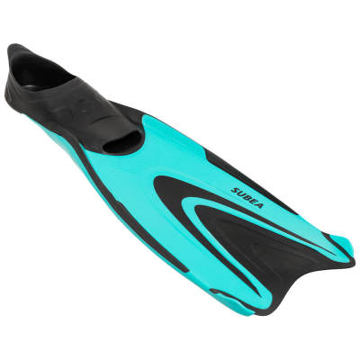 ตีนกบสำหรับดำน้ำลึกรุ่น SCD 500 (สีฟ้า Fluo. Turquoise) ตีนกบสำหรับดำน้ำลึกรุ่น SCD 500 (สีฟ้า Fluo. Turquoise)