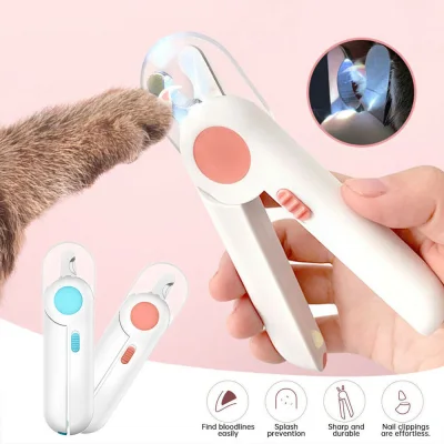 Comfortable Bright With Led Lamp Claws Manicure Grooming Nails Cat Nail Clippers Pet Supplies Nail Cutter Nail Trimmer