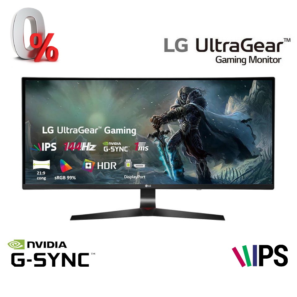 LG 34GL750-B 34 inch 21: 9 Ultragear Curved Wfhd (2560 X 1080) IPS 144Hz G-SYNC Compatible Gaming Monitor ผ่อน 0% นานสูงสุด 10 เดือน