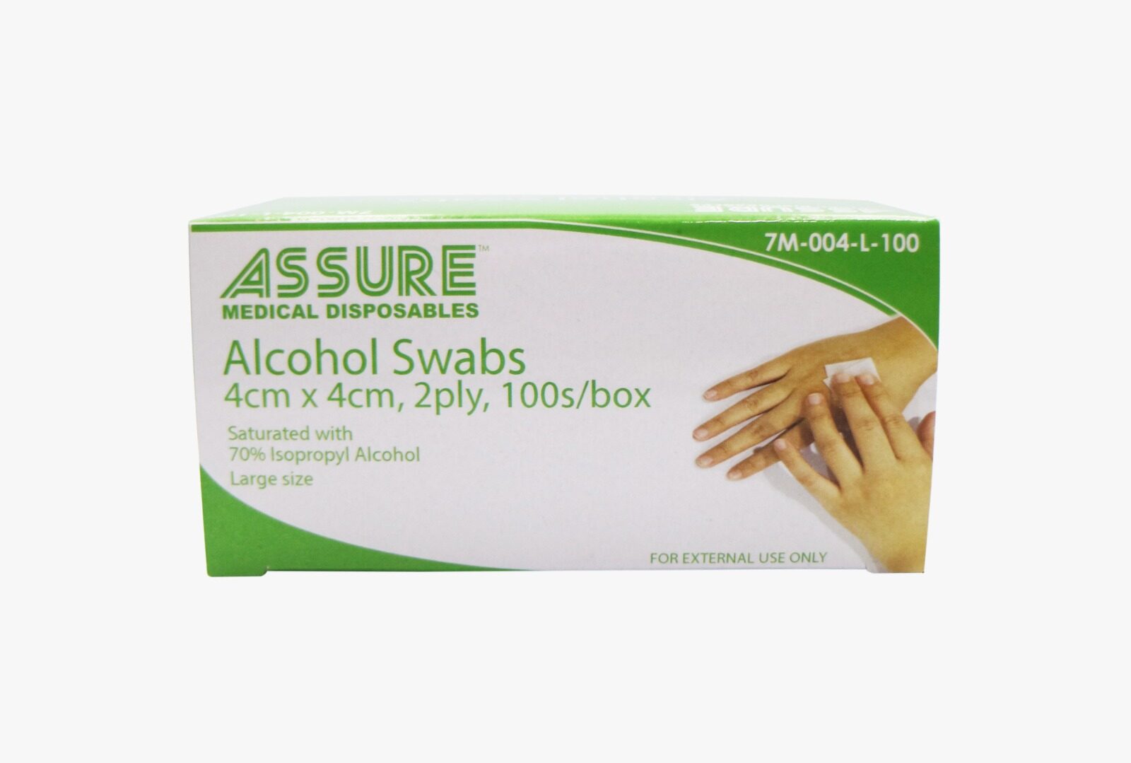 Alcohol Swab Assure Sterile 4cm X 4cm 100 Pcbox Bw Generation Thaipick 5501