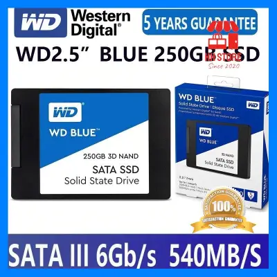 จัดส่งฟรี 250 GB SSD (เอสเอสดี) WD BLUE ( WDS250G2B0A ) 3D NAND SATA รับประกัน 5 - y ด่วน ของมีจำนวนจำกัด