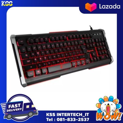 Razeak คีย์บอร์ด Gaming Keyboard รุ่น RK-8277 (คีย์บอร์ดเกมมีไฟ RK-8277) Razeak คีย์บอร์ด Gaming Keyboard รุ่น RK-8277 (คีย์บอร์ดเกมมีไฟ RK-8277)