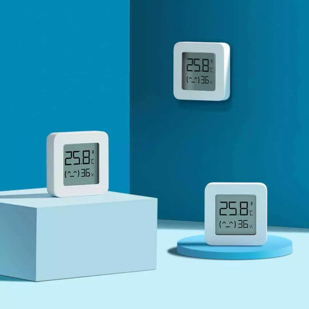 Xiaomi Mijia เครื่องวัดอุณหภูมิ ความชื้น Thermometer V2 ดูผ่าน APP ได้ (บูลทูธ) (สีขาว) Bluetooth Hygrothermograph Humidity Temperature Hygrometer LYWSD03MMC