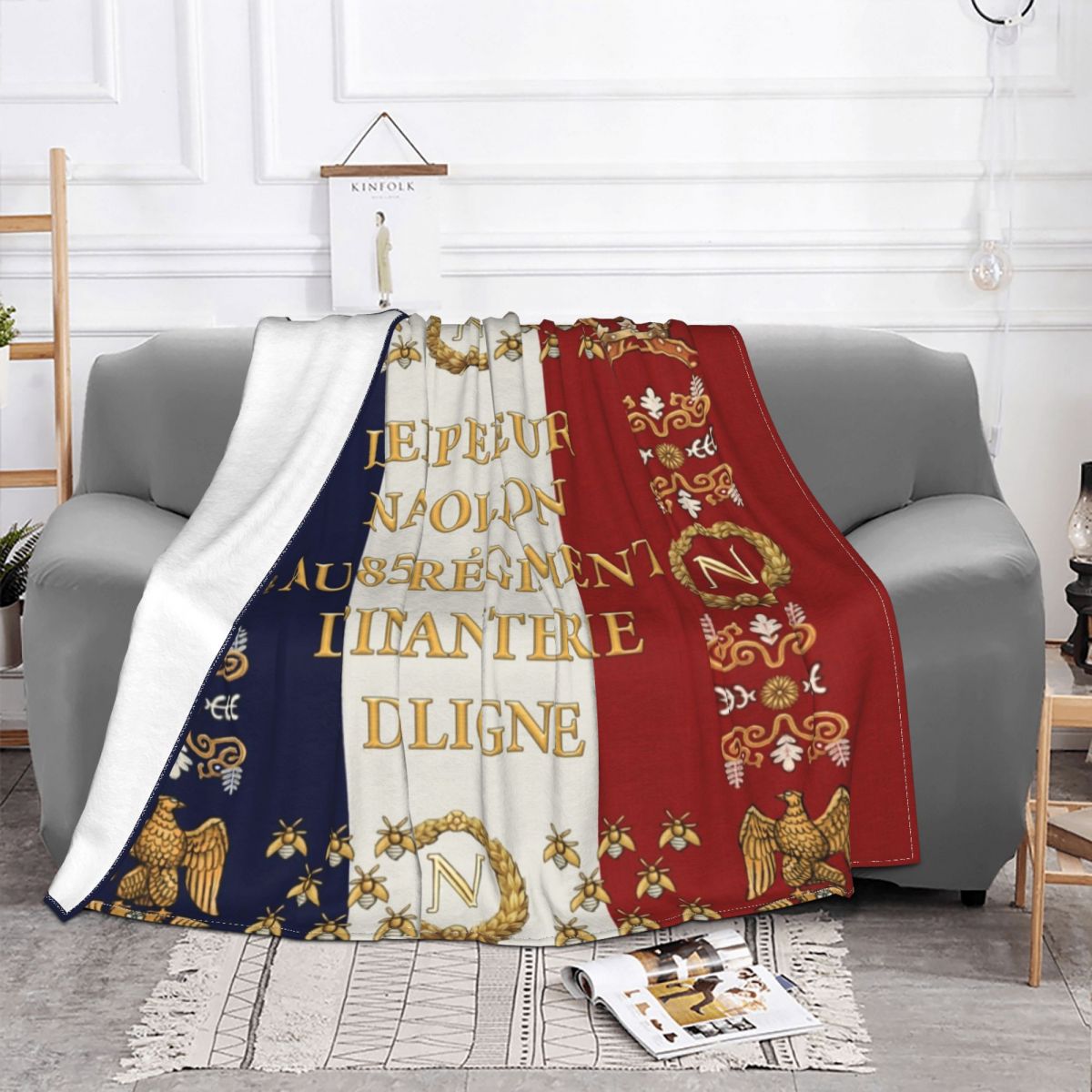 Napoleonic French Regimental Flag Blankets Flannel All Season