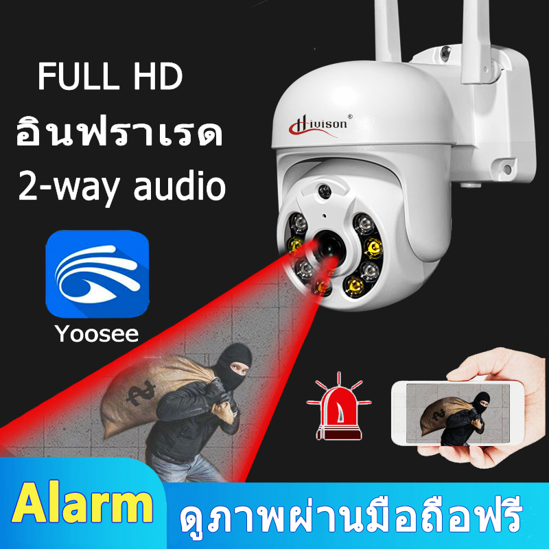 APP YOOSEE กล้องวงจรปิดกันน้ำ  Mini PTZ กล้องวงจรปิด Wifi ไร้สาย ไซส์มินิ 2ล้านพิกเซล   มีภาษาไทย กล้องวงจรปิดไวฟาย APP YOOSEE