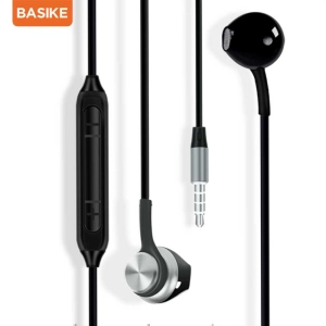 ภาพหน้าปกสินค้าBasike🎁ได้รับ2-3วัน🎁 basikeหูฟังในหูพร้อมไมโครโฟน 3.5 มิลลิเมตรเสียบชุดหูฟังป้องกันเสียงรบกวนสำหรับAndroid H ซัมซุง Xiaomi OPPO xiaomiรับประกัน ที่เกี่ยวข้อง