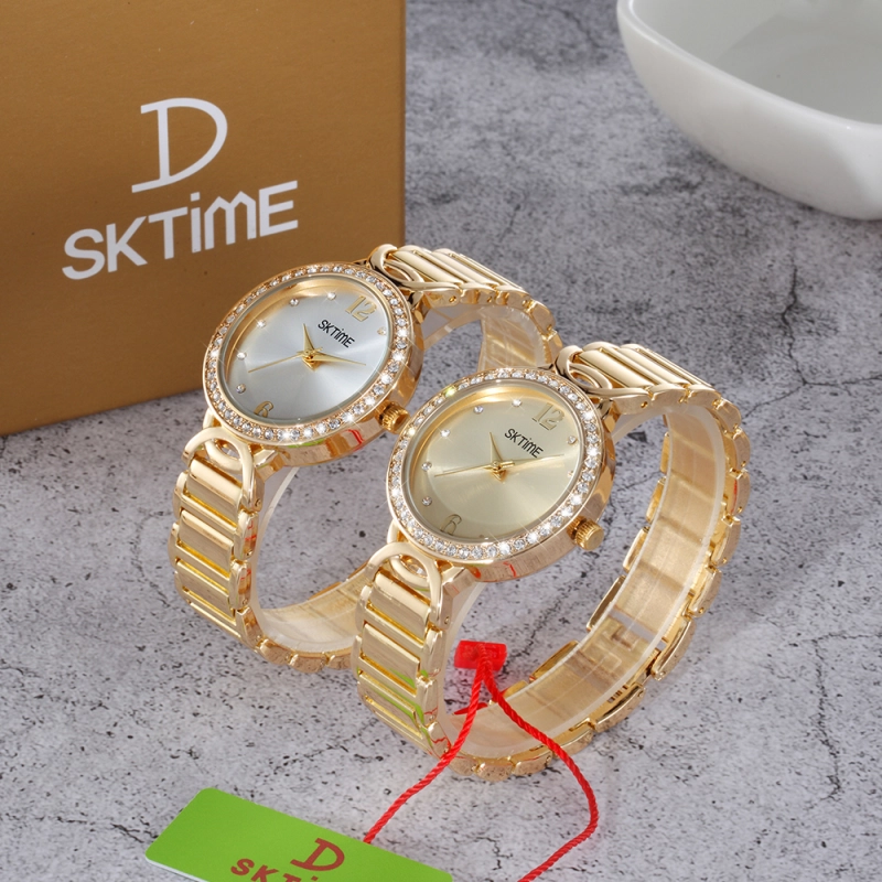 ภาพหน้าปกสินค้านาฬิกา SK Time 100 % รุ่น D21019 กันน้ำได้ พร้อมกล่องแบรนด์