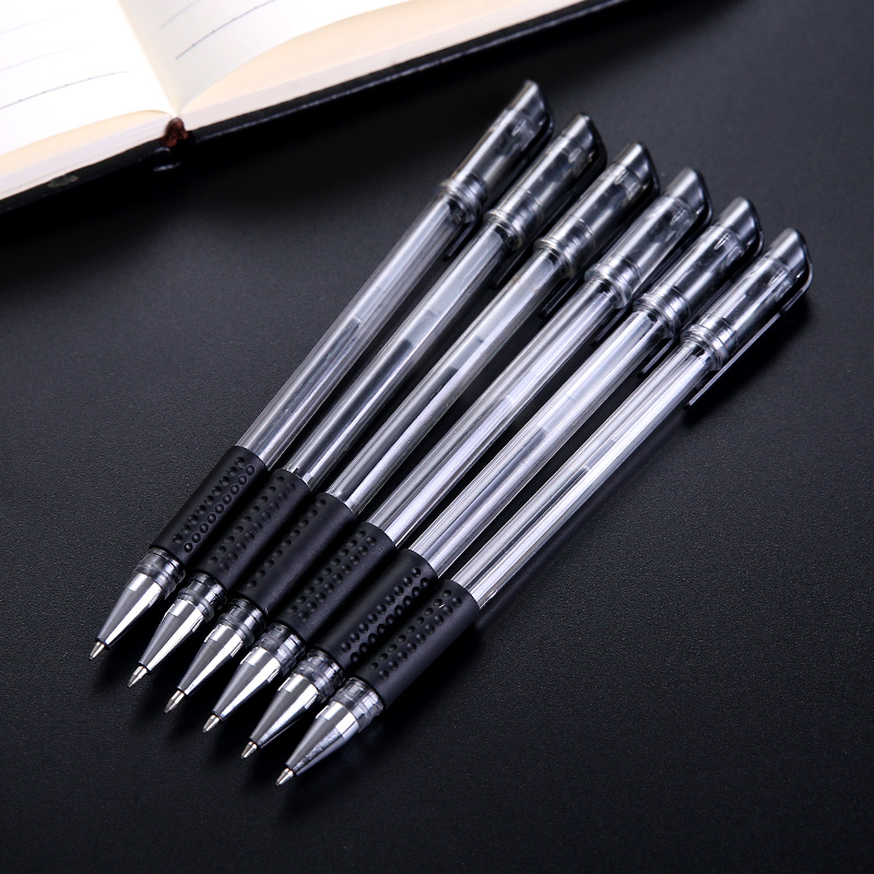Gel Pen Signature Pen Black 0.5mm Writing Ball Pen Student Stationery Bullet Carbon Ballpoint