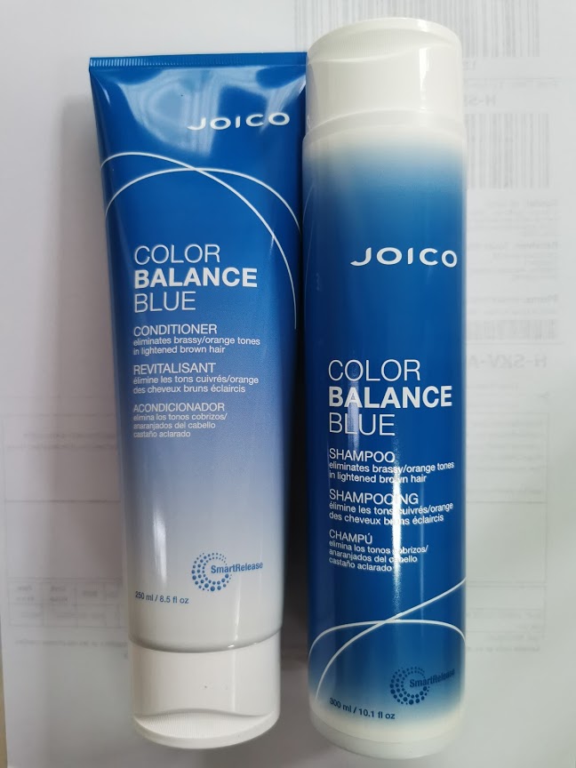 JOICO COLOR BALANCE BLUE SHAMPOO AND conditioner 250 ml .สำหรับผมทำสี