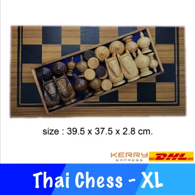3 in 1 Thai Chess Backgammon and Checker size XL