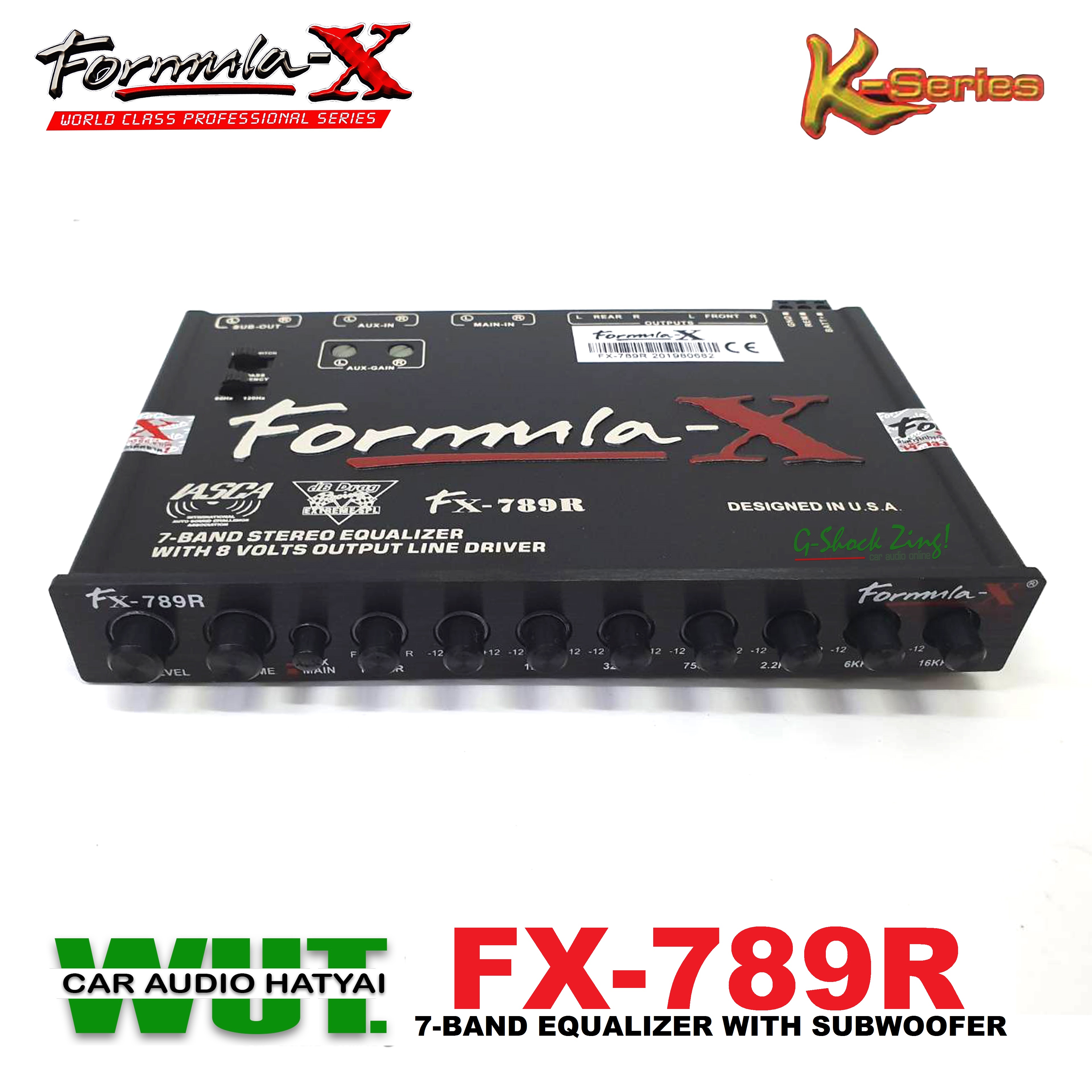 Formula Fx7 FORMULA-X เครื่องเสียงรถยนต์ ปรีแอมป์7แบน 7Band ปรีแอมป์ ปรีรถยนต์ ซับ ...