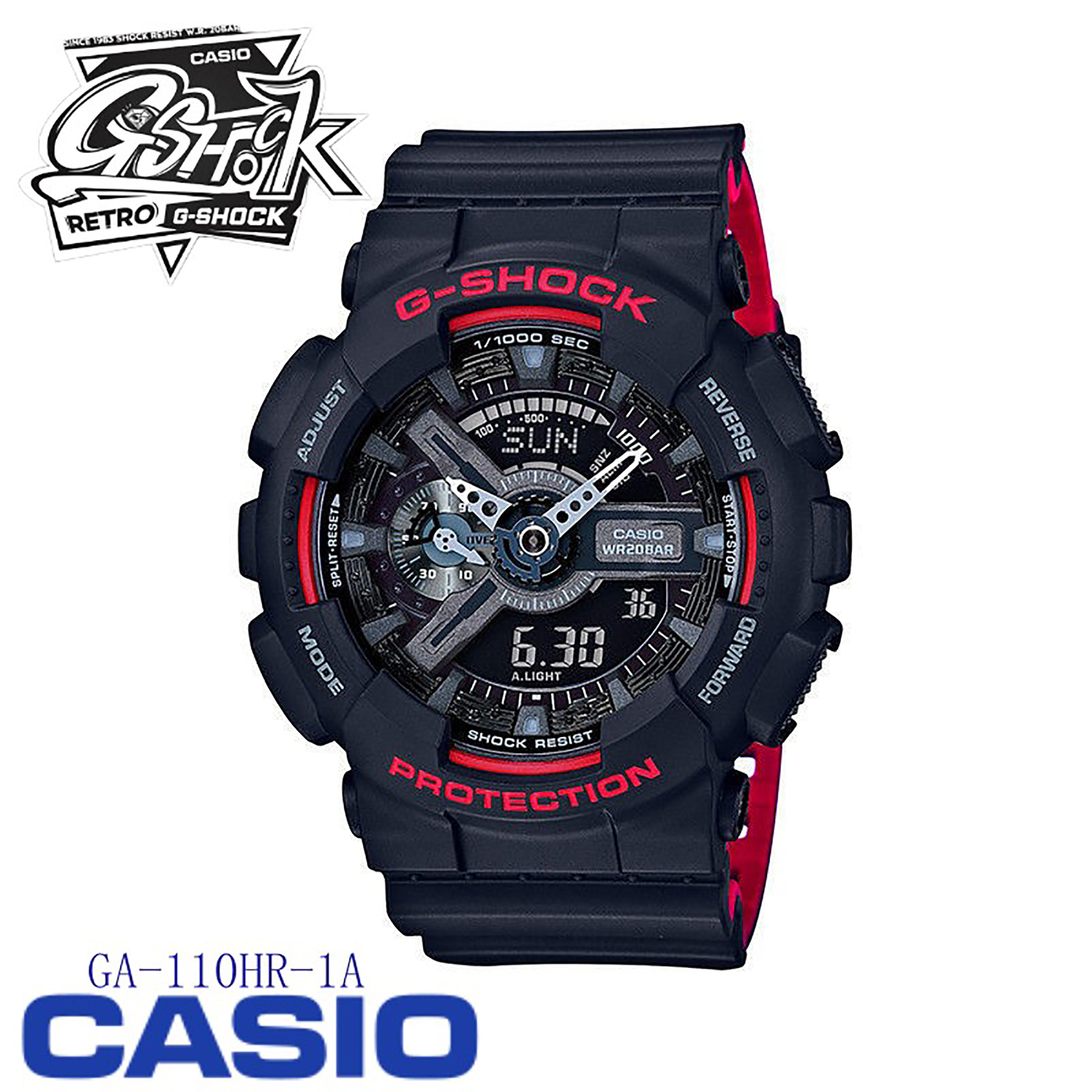 Casio นาฬิกา G Shock Watch For Men สายเรซิ่น นาฬิกาข้อมือผู้ชาย รุ่น Ga