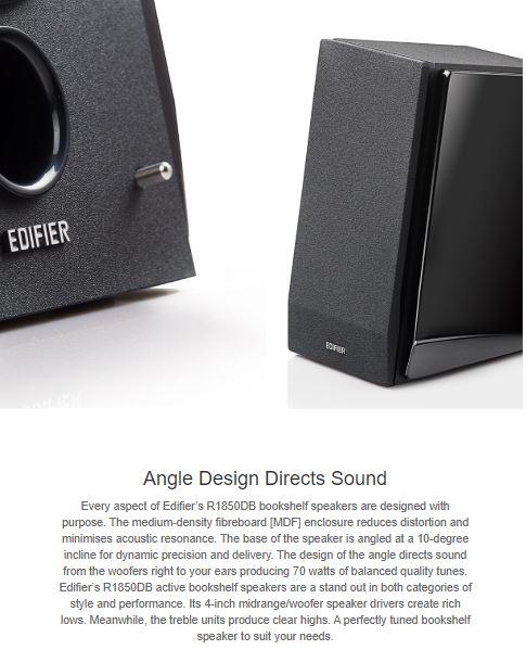 edifier r1850db active bookshelf speakers