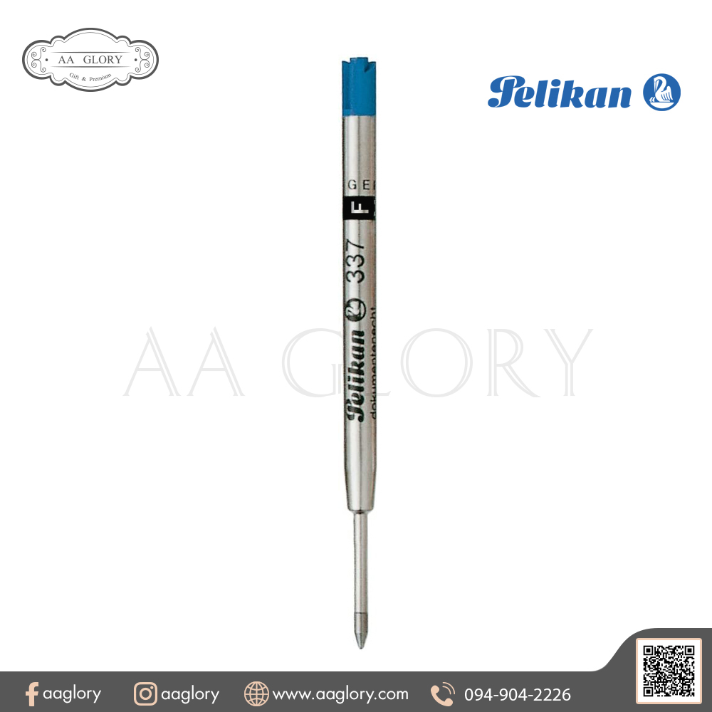Pelikan 337 M Giant Ballpoint Pen Refill Blue หัว M,F for Standard