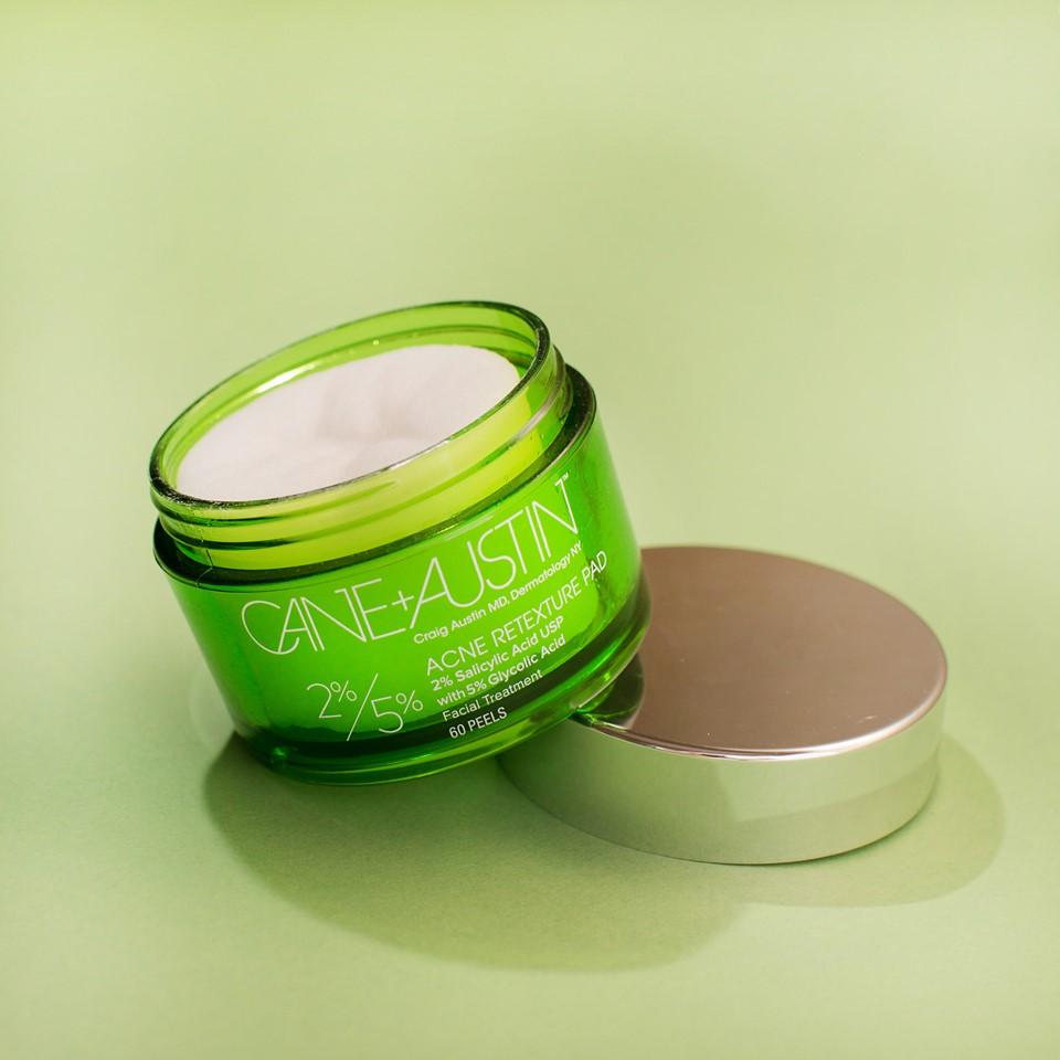 CANE+AUSTIN Acne Retexture Pad 2 Salicylic Acid with 5 Glycolic Acid