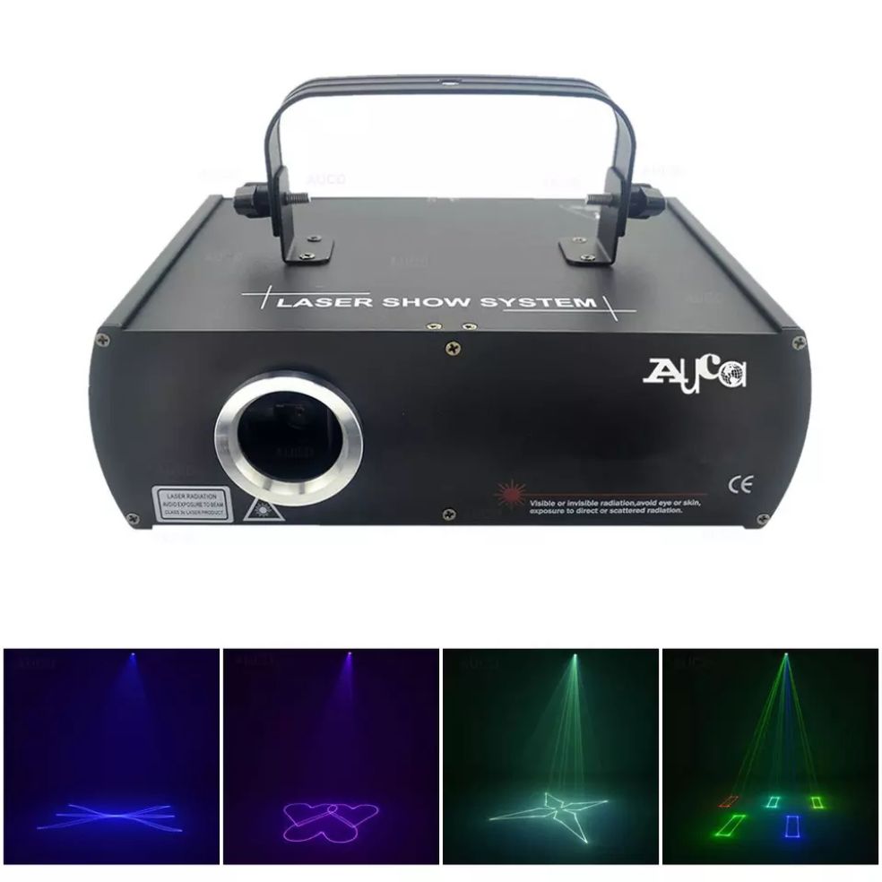 DJ-500RGB Laser  Full colour Digital   graphics เลเซอร์1หัว 7สี 500mw