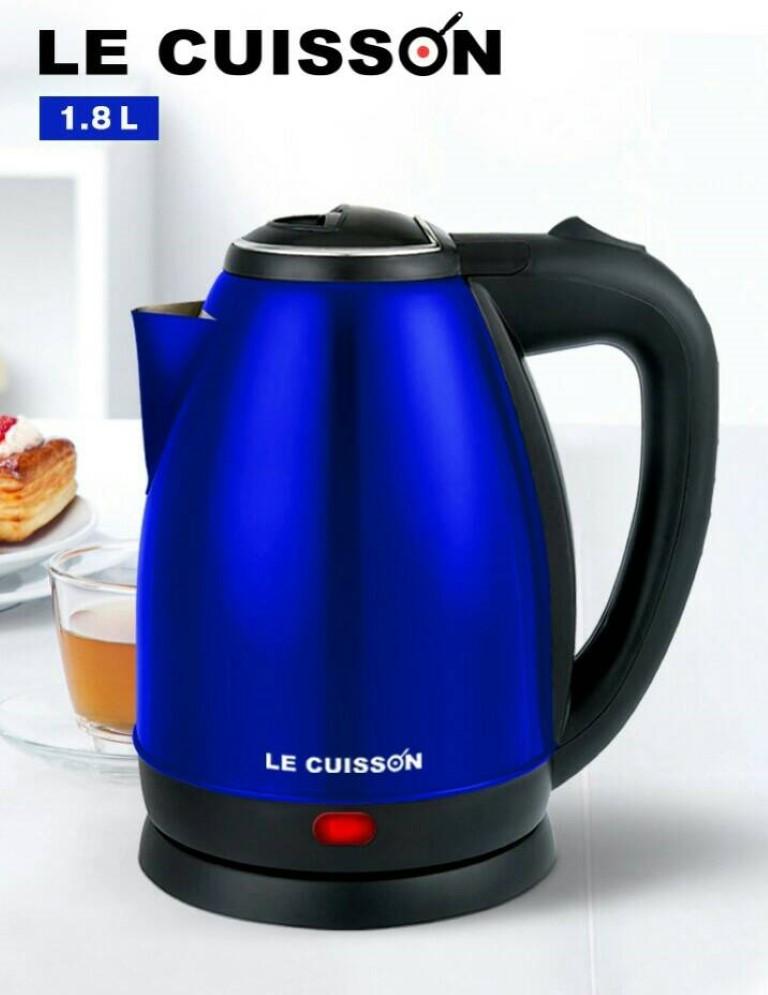LE CUISSON กาต้มน้ำ กาต้มน้ำไฟฟ้า กาต้มน้ำร้อน กาต้มน้ำร้อนไฟฟ้า กาน้ำร้อนไฟฟ้า สแตนเลสไร้สาย ขนาด 1.8 ลิตร