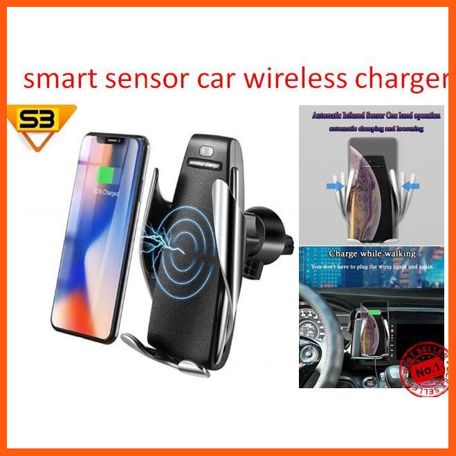 Sale: ที่ชาร์จไร้สายด้วยระบบเซนเซออัจฉริยะ smart sensor car wireless charger Fast Car Wireless Charger Holder For iPhone X ระบบเซนเซอร์อัฉริยะทำงานเองอัตโนมัติ