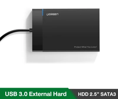 (ส่งจากไทย) UGREEN 30847 External Hard Drive Enclosure Adapter USB 3.0 to SATA Hard Disk Case Housing