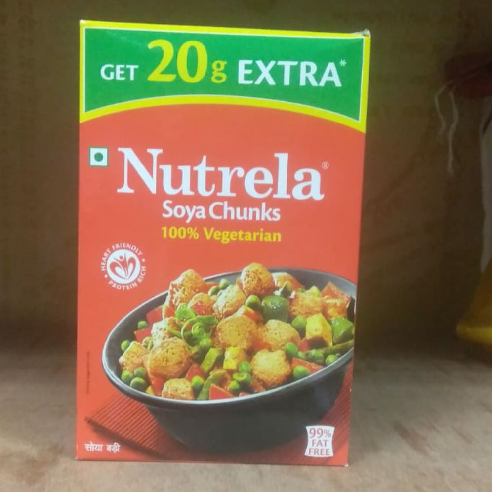 Nutrela Soya Chunks 100% Vegetarian (Get 20g Extra)