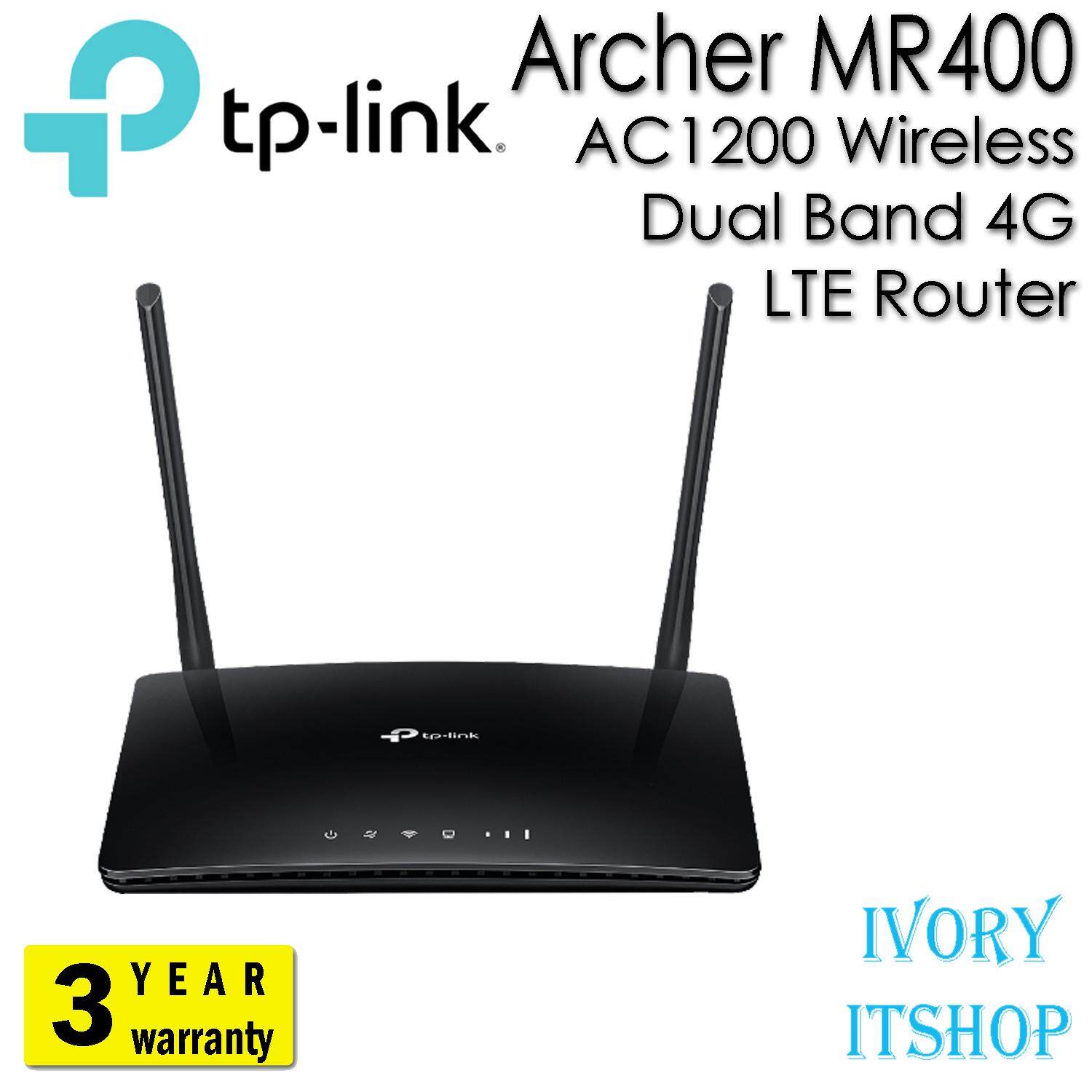 TP-Link AC1200 Wireless Dual Band 4G LTE Router Archer MR400/ivoryitshop