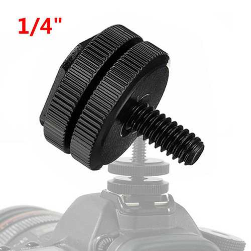 Selens 1/4 Tripod Screw to Flash Hot Shoe Mount Adapter For DSLR SLR on Hotshoe Studio Accessory
