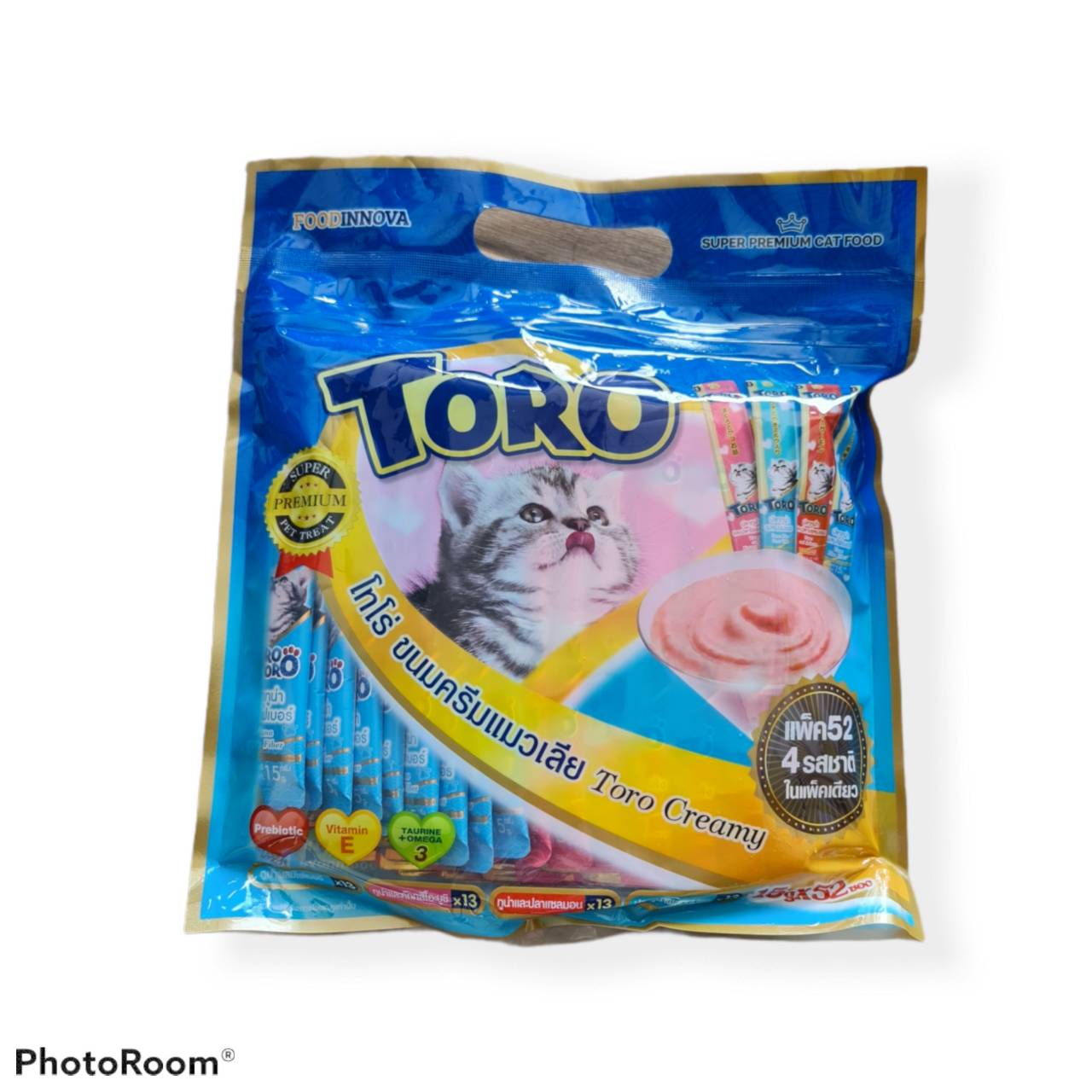 toro โทโร โทโร่ แมวเลีย แพค 52หลอด มี4รส