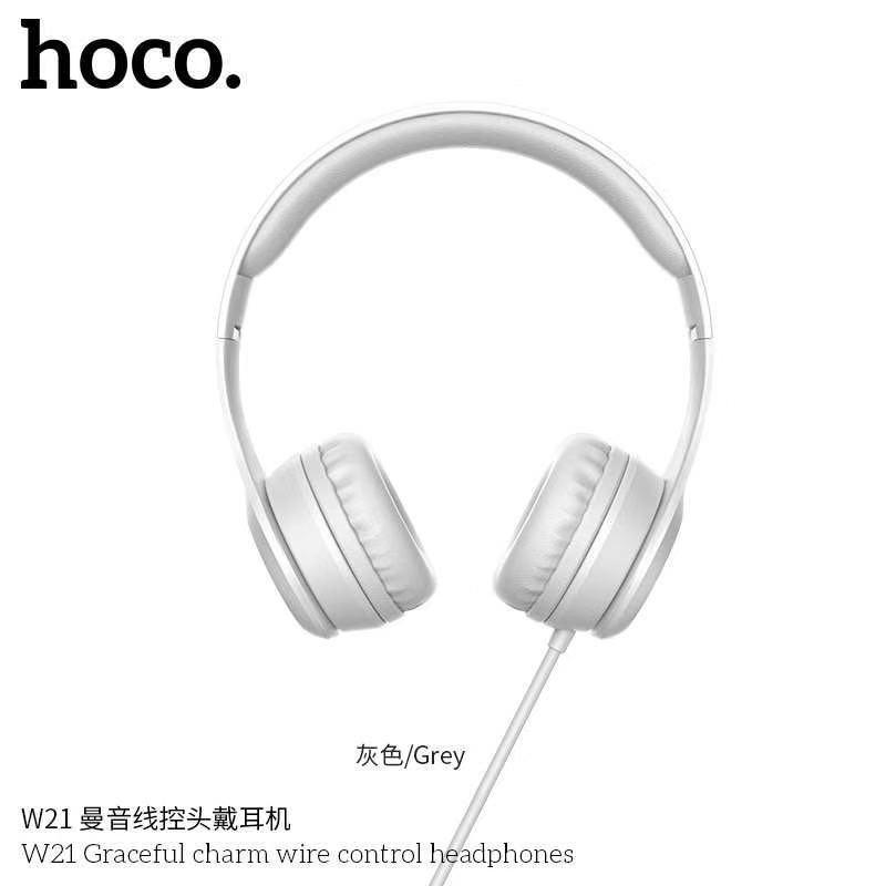 Hoco W21 หูฟังครอบหู Manno Headphone เสียงใส เบสหนัก ของแท้100%