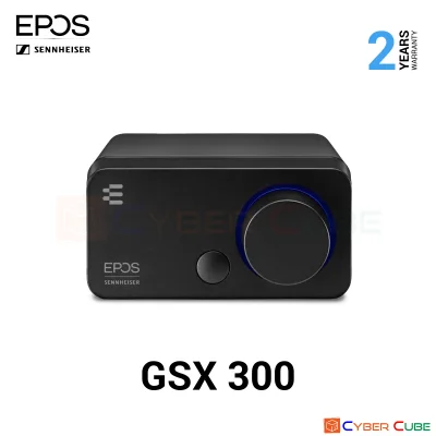 EPOS | Sennheiser GSX 300 (BLACK) External Sound Card for PC ( ซาวด์การ์ด ) / USB2.0