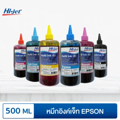 Hi-jet Epson Inkjet Refill Ink 500 ml. ( Black )