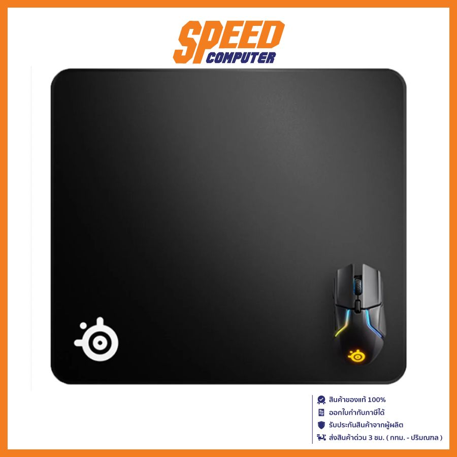 MOUSE PAD (เมาส์แพด) SteelSeries Gaming Mouse Pad QcK Edge L Size By