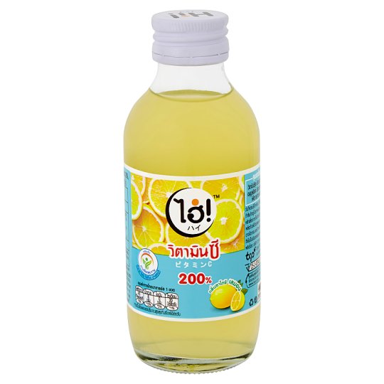 ไฮ่ เครื่องดื่มวิตามินเลมอน ผสมวิตามินซี กลิ่นซาโตชิ เลมอน 150มล./Hi, Vitamin Lemon drink with Vitamin C, Satoshi Lemon flavor 150 ml.