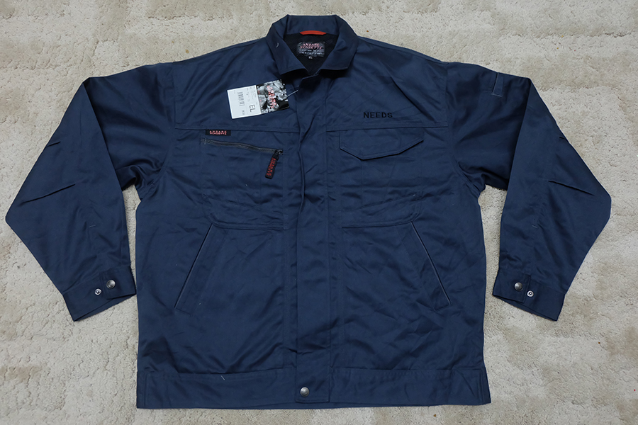 เสื้อช็อป เสื้อช่าง เสื้อช็อปช่าง​ เสื้อทำงาน เสื้อยูนิฟอร์ม​ uniform​ work​ ​shirt มือ 1 ของญี่ปุ่น ไซส์ EL 3L