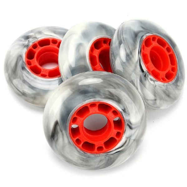4PCS 85A Marble Wheels with High Elastic Wheels for Roller Skates Sports Wheels for Skates