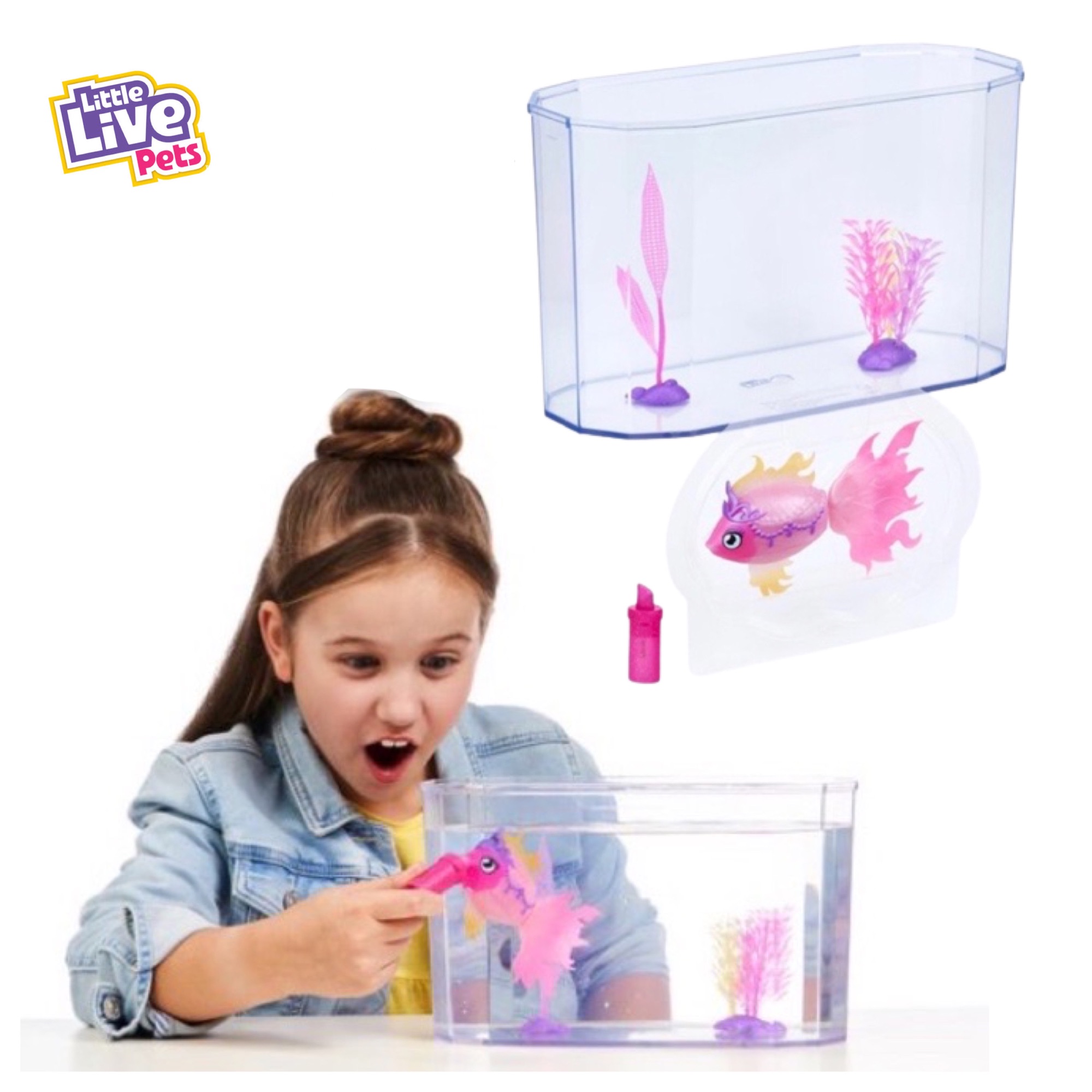 พร้อมส่ง Little Live pets fish tank ปลาหุ่นยนตร์ว่ายน้ำได้จริง Lazada
