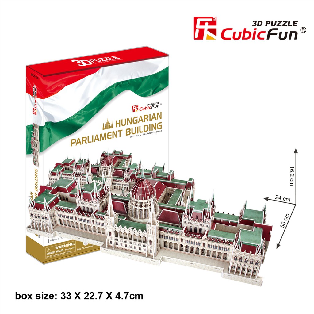 Cubic Fun 3D Puzzle Hungarian Parliament Building อาคารรัฐสภาฮังการี 242 ชิ้น
