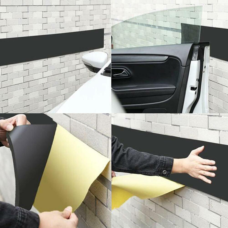 100X 20CM Car Door Protector Garage Rubber Wall Guard Sticker Safety ...