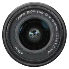 ภาพขนาดย่อของภาพหน้าปกสินค้าCanon EF-M 15-45mm f/3.5-6.3 IS STM Lens ขนาดกะทัดรัด คือเลนส์ซูมมาตรฐานสำหรับกล้องมิเรอร์เลสซีรีย์ EOS M ที่มีประสิทธิภาพครอบคลุมระยะตั้งแต่มุมกว้างไปจนถึงช่วงเทเลโฟโต้ระยะกลาง และมีกำลังในการแยกรายละเอียดที่ยอดเยี่ยม อีกทั้งมีน้ำหนักเบาประมาณ 130 กรัมเท จากร้าน Nick's บน Lazada ภาพที่ 2