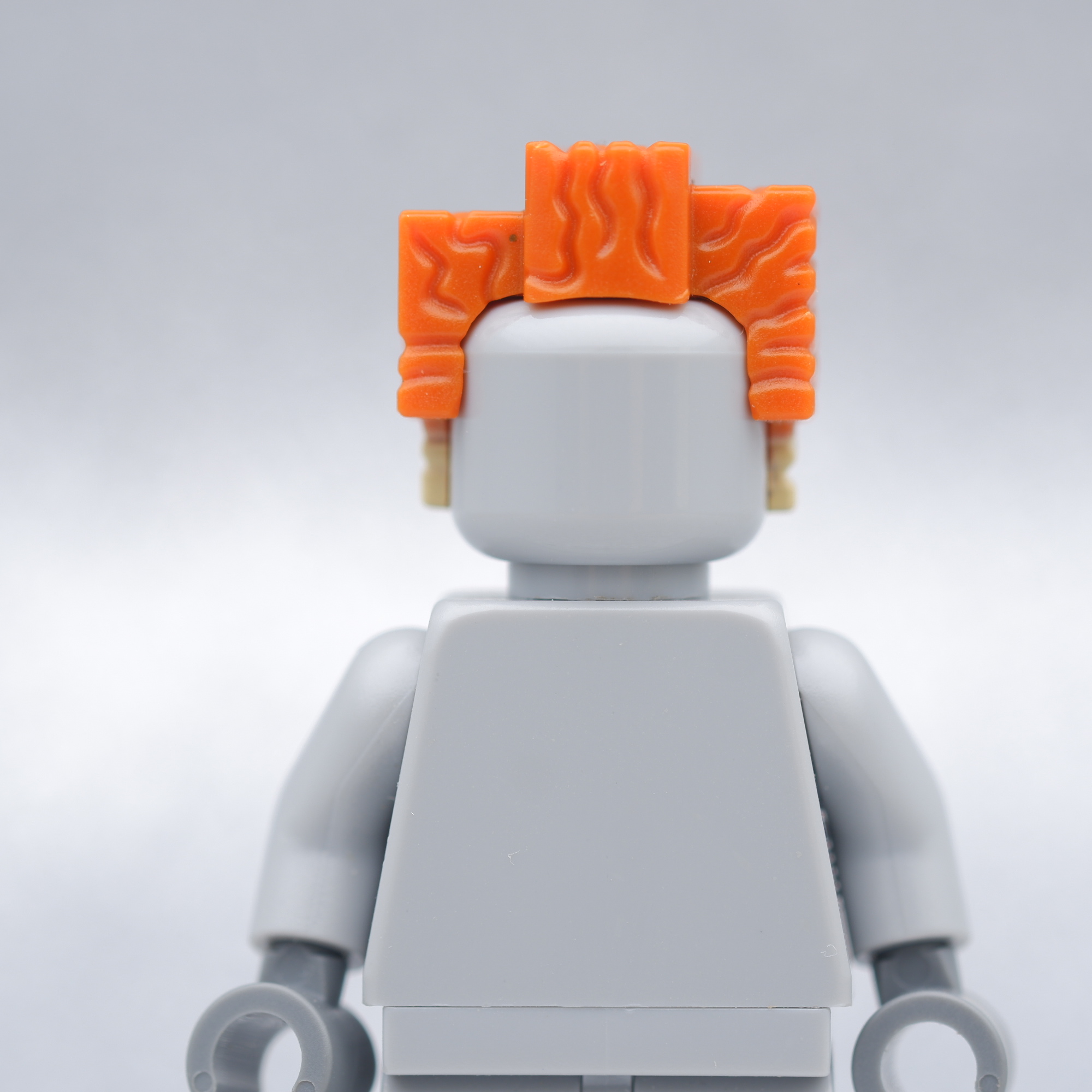 𝘗𝘓𝘖𝘠𝘉𝘙𝘐𝘊𝘒 - Orange Trapezoid Hair HAIR - LEGO® Minifigures Authentic เล ...