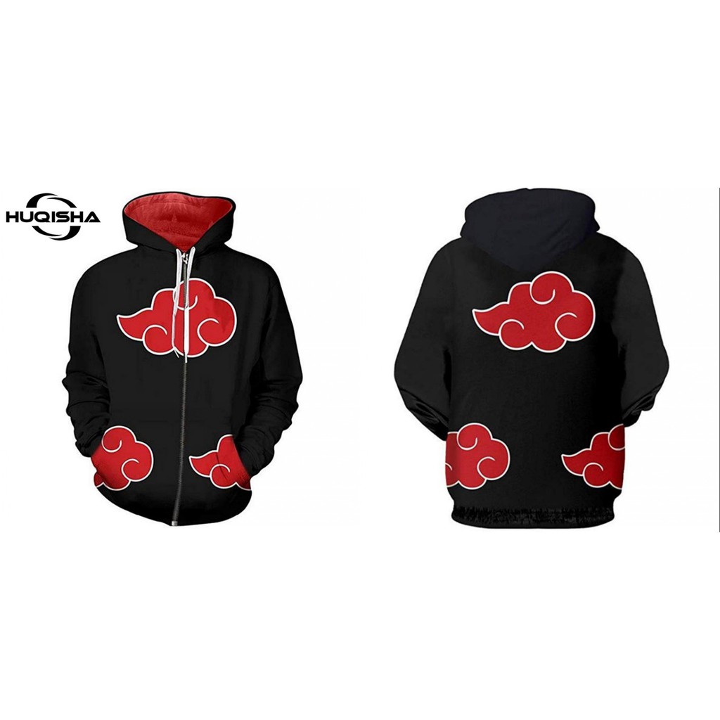 Anime Naruto Red Cloud Cosplay Jackets Men Hoodies Sweatshirts Uzumaki ...